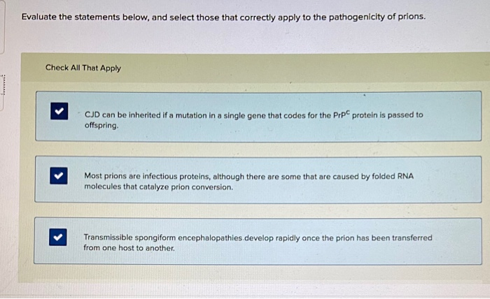 Solved Evaluate The Statements Below, And Select Those That | Chegg.com