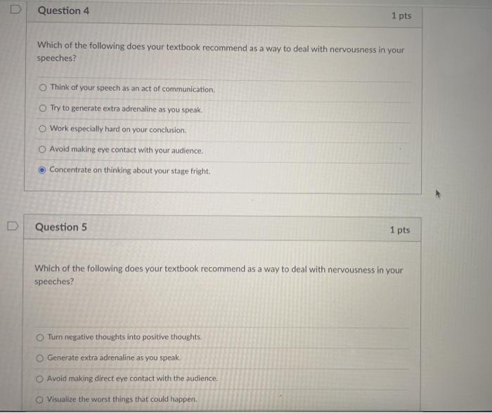 Solved D Question 4 1 pts Which of the following does your | Chegg.com