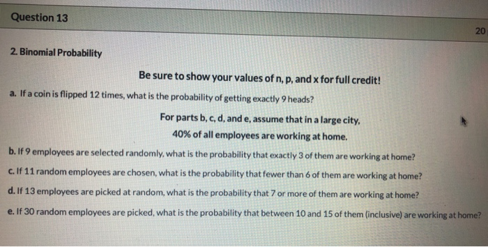 Solved Question 12 15 pts Chapter 5: Basic Probability When | Chegg.com