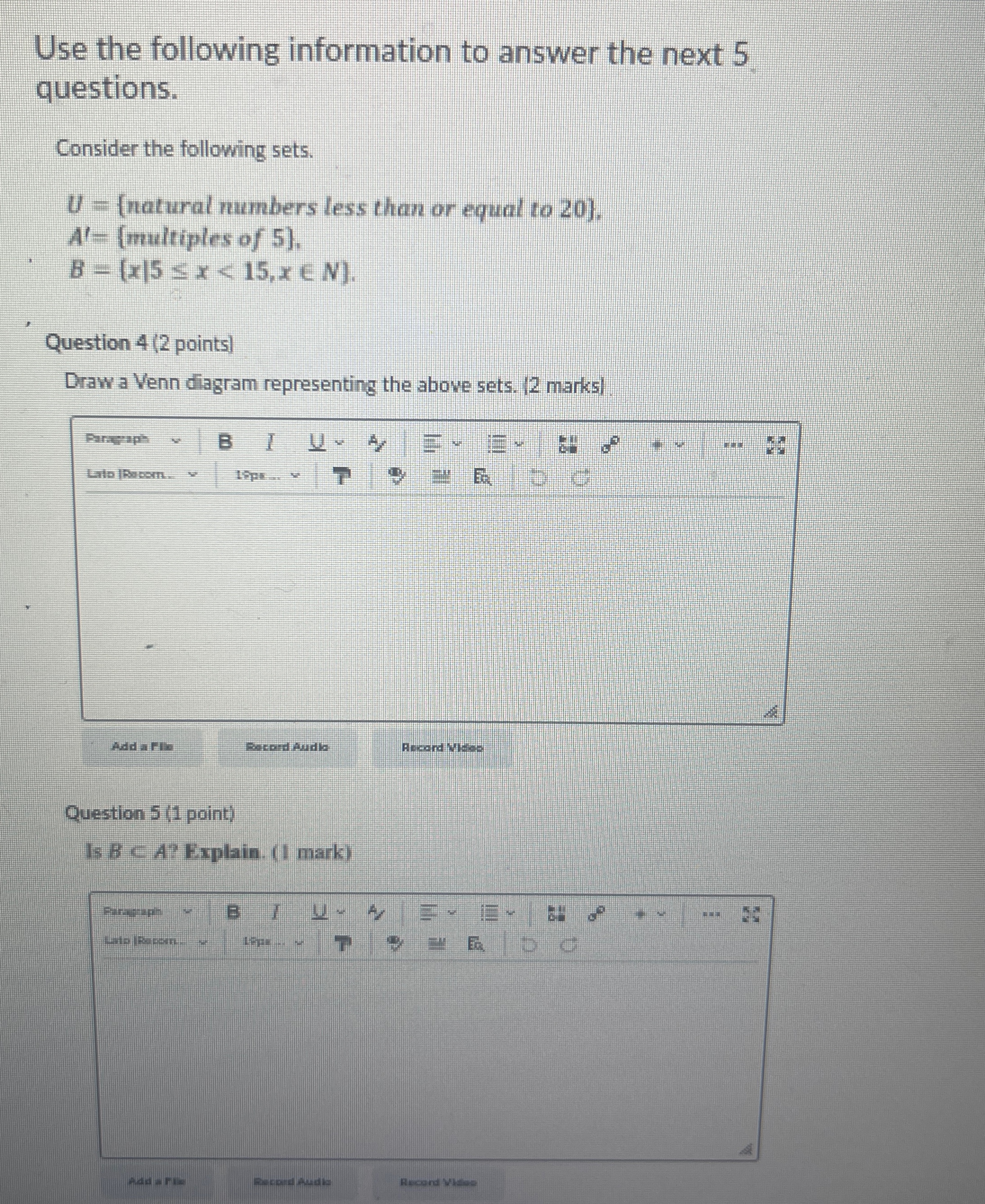 Solved Use the following information to answer the next 5 | Chegg.com