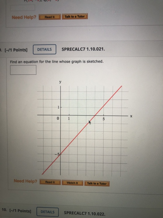 Solved Need Help? Read It Talk to a Tutor 2. [-/1 Points] | Chegg.com