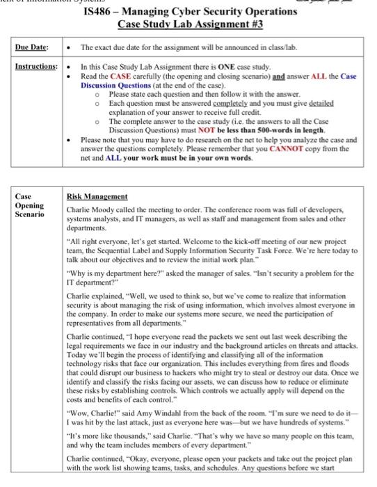 cyber forensic case study assignment