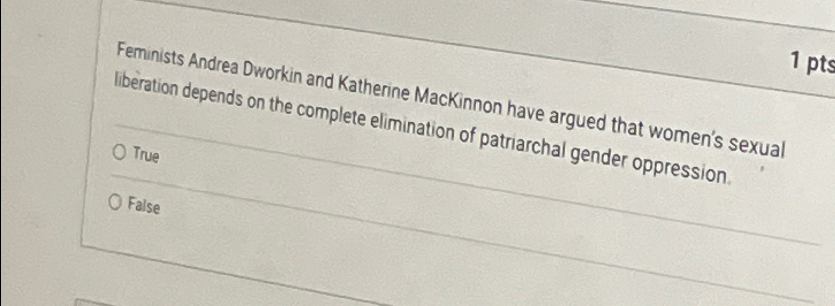 Solved Feminists Andrea Dworkin and Katherine MacKinnon have