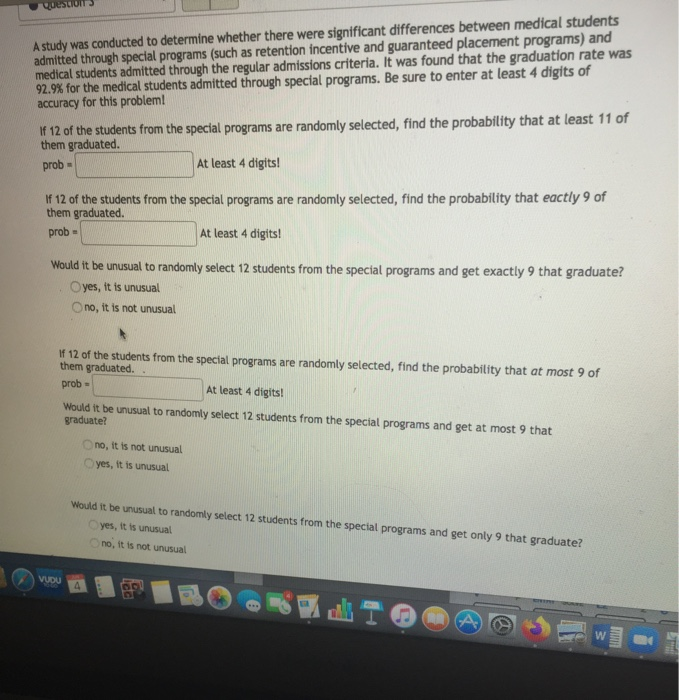 Solved Questions A study was conducted to determine whether | Chegg.com