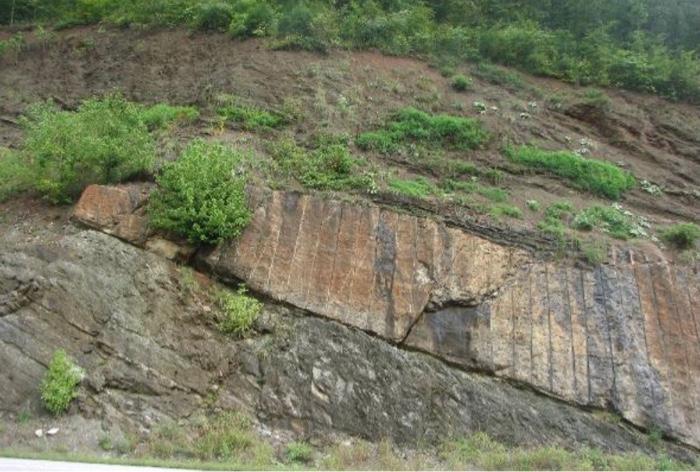 Solved Examine the geological structure shown in this image. | Chegg.com