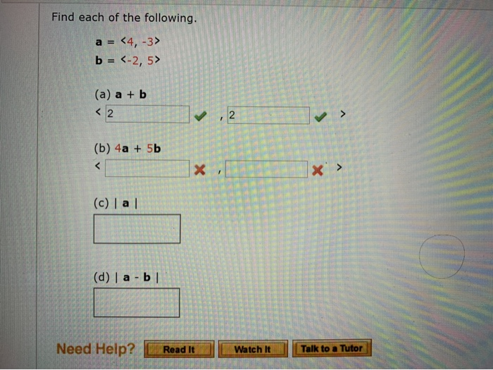 Solved Find Each Of The Following. A B (a) A | Chegg.com