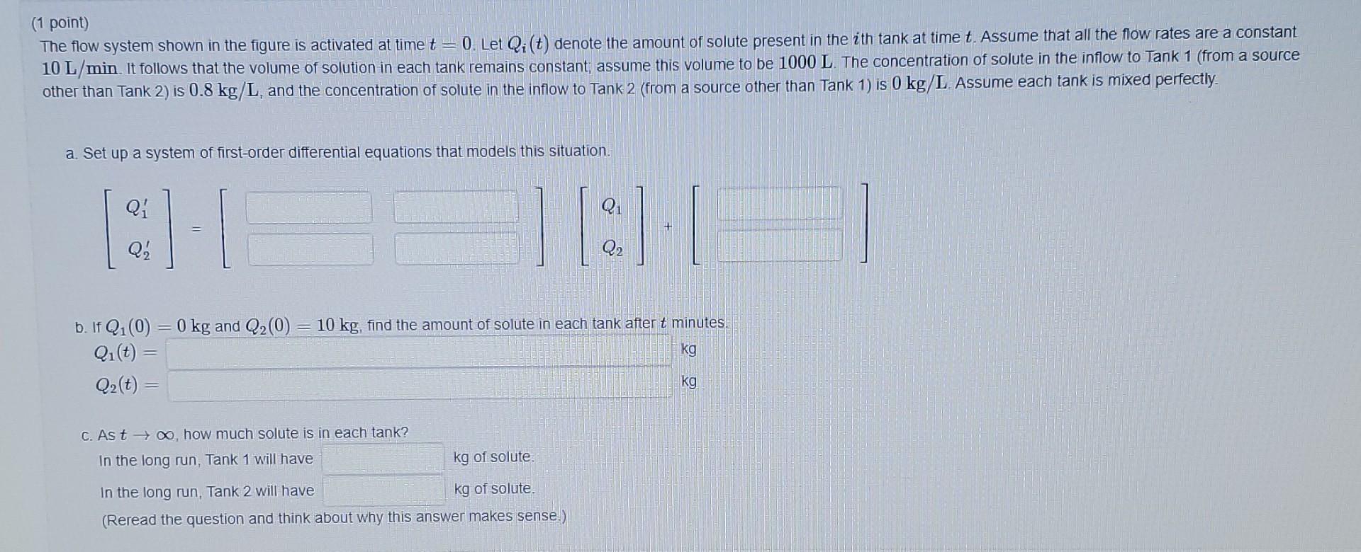 Solved Point The Flow System Shown In The Figure Is Chegg Com