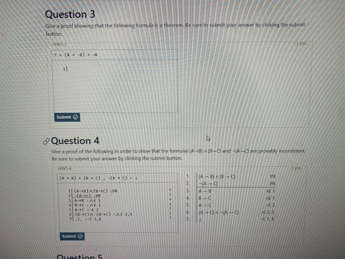 Solved Give a proof showing that the following formula is a | Chegg.com