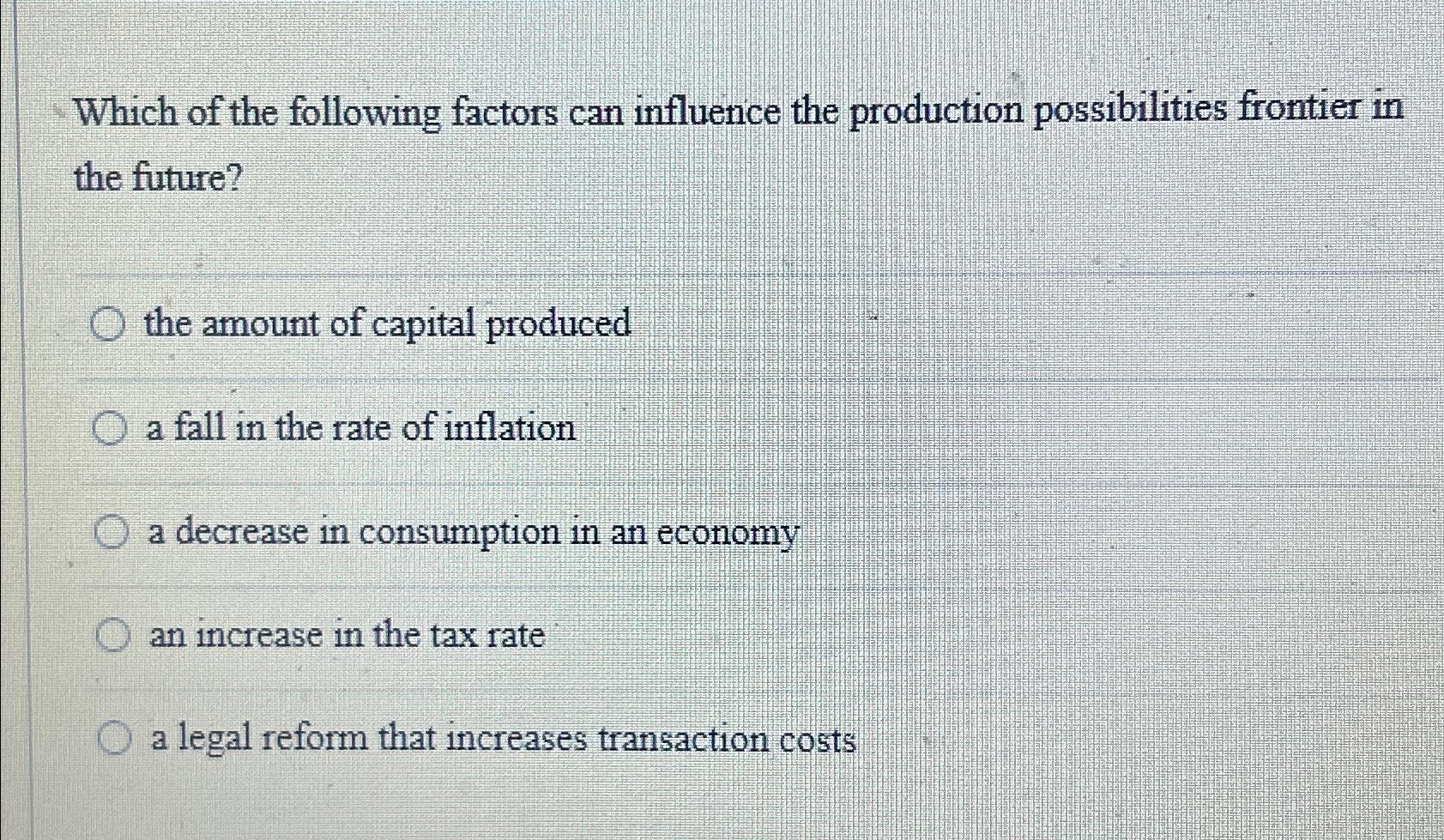 Solved Which of the following factors can influence the | Chegg.com