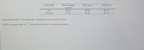 Solved Suppose The Economy's Consumer Price Index (CPI) In | Chegg.com