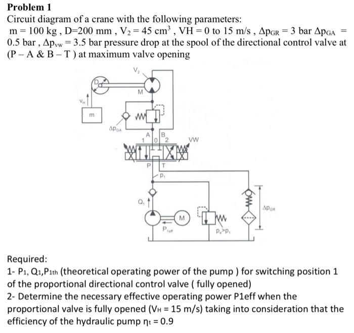 Solved Circuit diagram of a crane with the following | Chegg.com