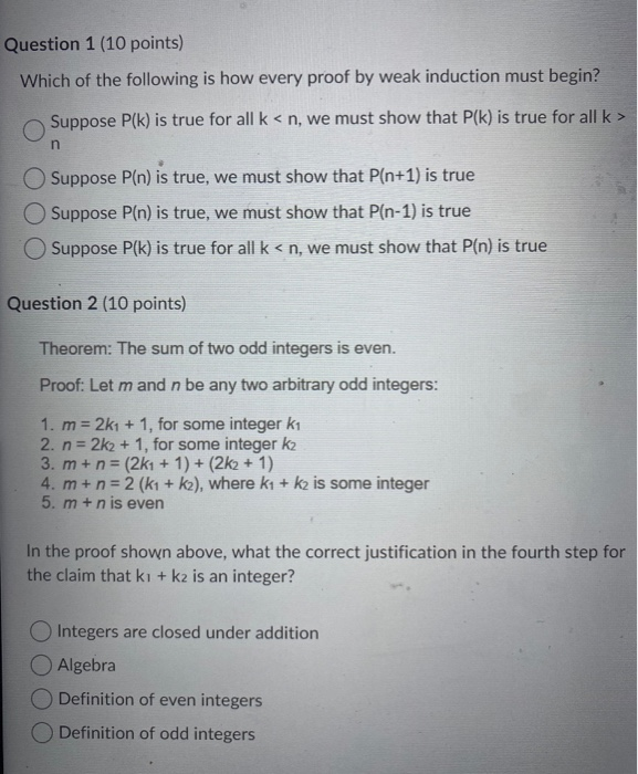 Solved Question 1 (10 Points) Which Of The Following Is How | Chegg.com