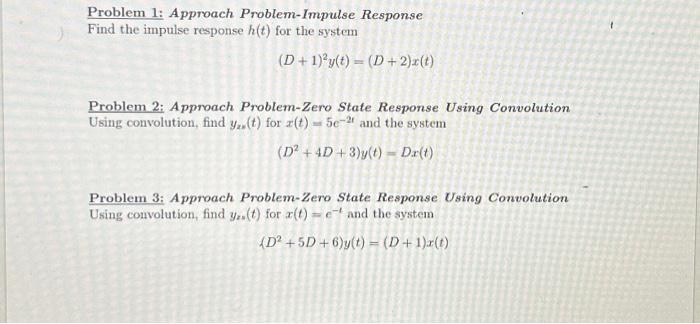 Solved I need help solving this zero-state repsone problem | Chegg.com