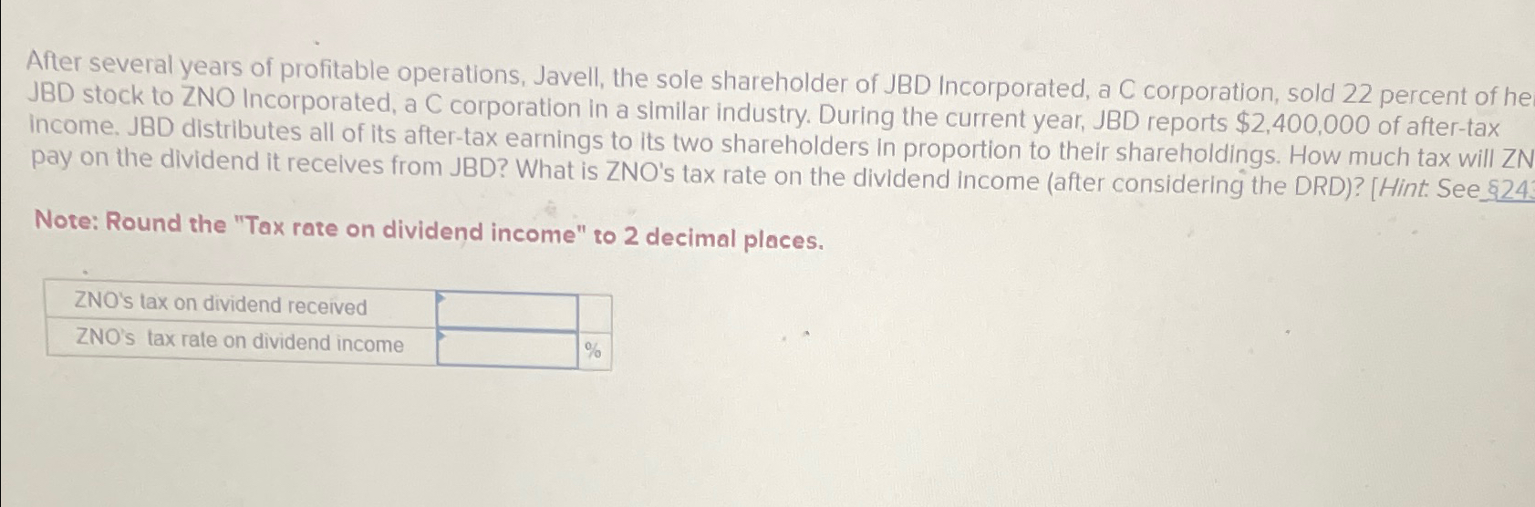Solved After several years of profitable operations, Javell Solved After several years of profitable operations, Javell