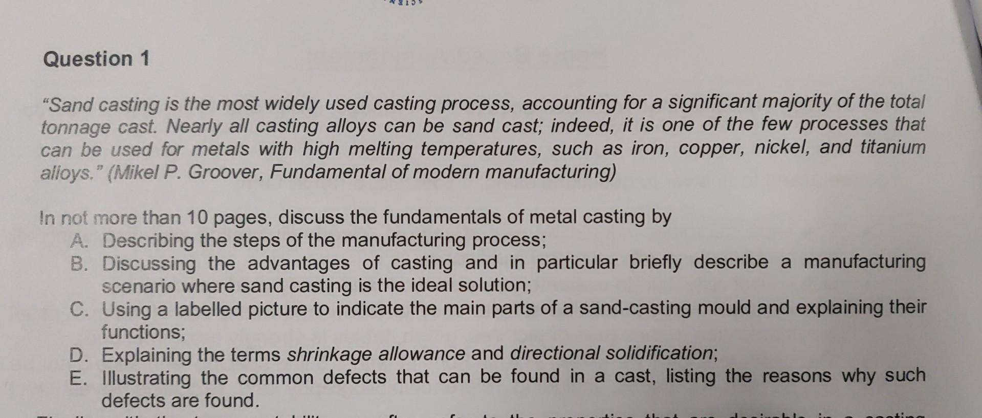 Casting in Accounting