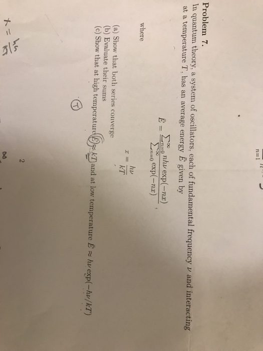 Solved N=1 1 Problem 7. In Quantum Theory, A System Of | Chegg.com