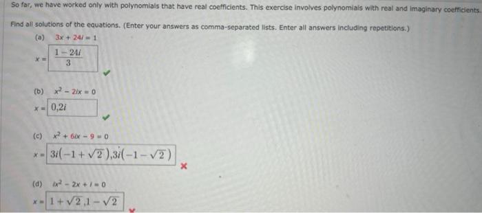 Solved So far we have worked only with polynomials that Chegg