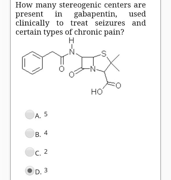 gabapentin used for chronic pain