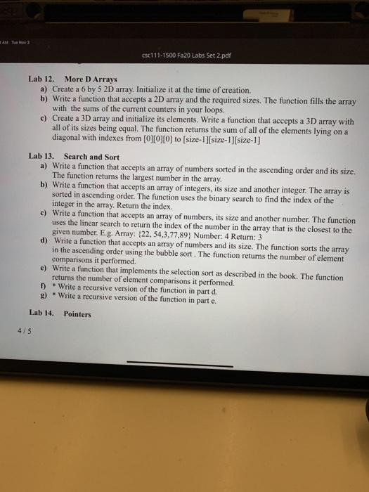 Solved can i please get some help with Lab-12 and Lab-13 | Chegg.com