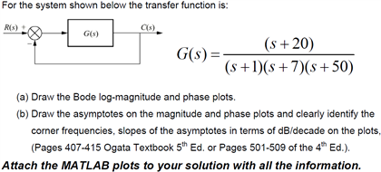 Solved For the system shown below the transfer function is: | Chegg.com