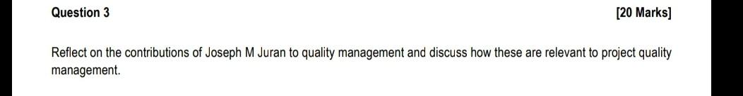 Solved Question 3 [20 Marks] Reflect on the contributions of | Chegg.com