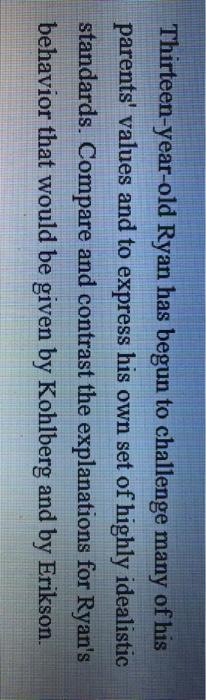 Thirteen year old behavior