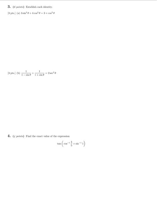Solved 2. (6 points) Solve each equation on the interval 0 | Chegg.com