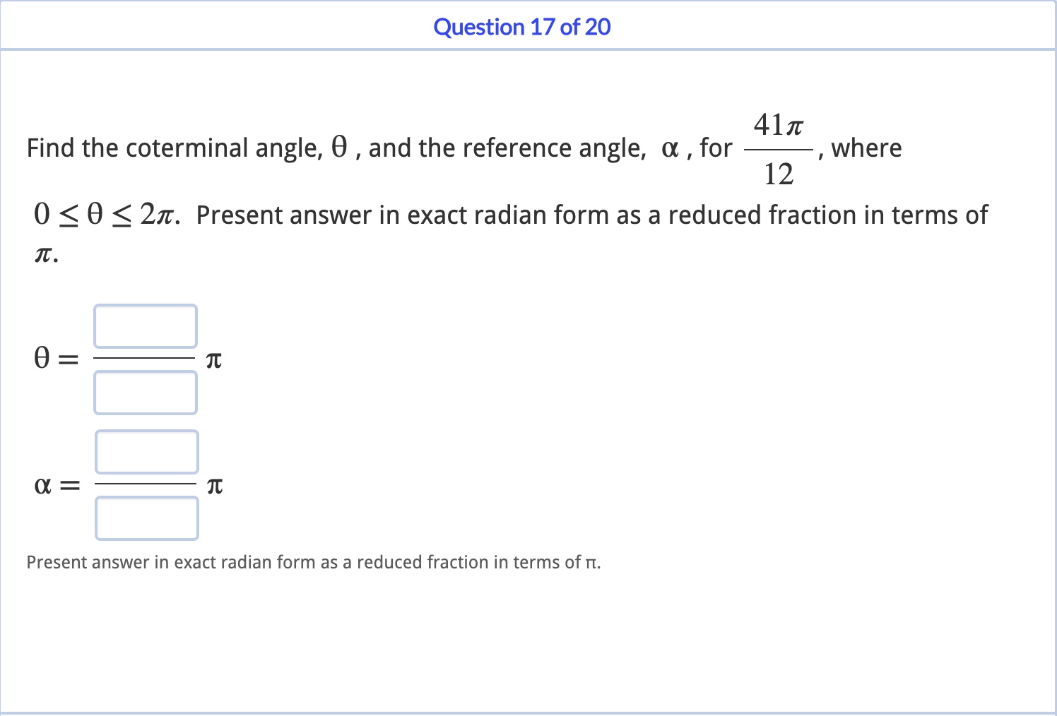 Solved Find the coterminal angle, θ, ﻿and the reference | Chegg.com