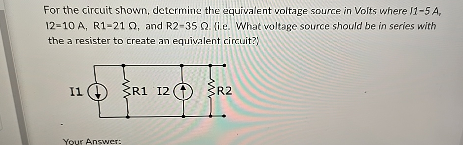 Solved For the circuit shown, determine the equivalent | Chegg.com