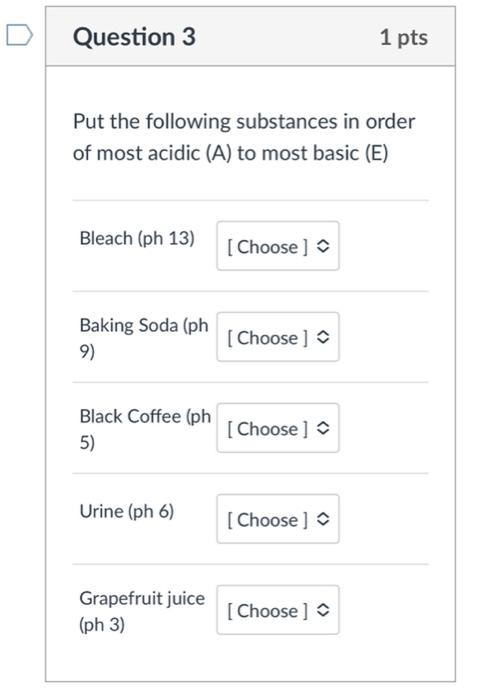 Solved Question 6 Bleach is a highly basic substance