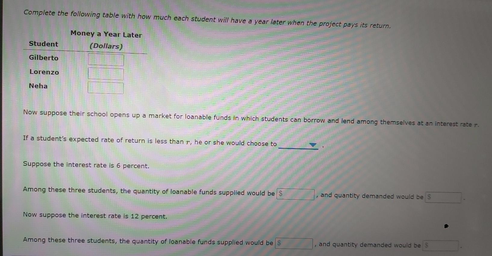 Solved 7. Problems And Applications Q7 Three Students Have | Chegg.com