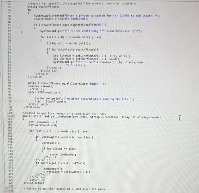 Solved Just need part e based off of code in java i already | Chegg.com