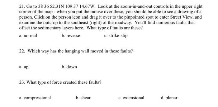 Solved Must Use Google Earth In Order To Answer These | Chegg.com