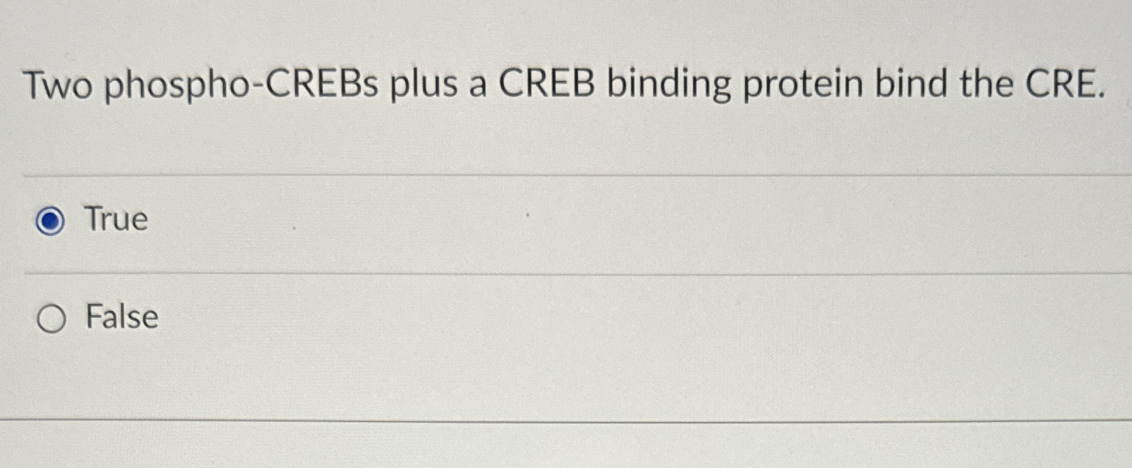 Solved Two phospho-CREBs plus a CREB binding protein bind | Chegg.com