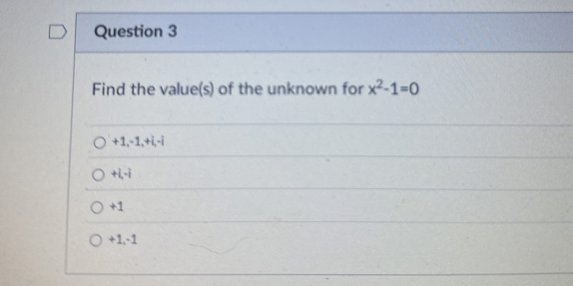 Solved Question 3Find the value(s) ﻿of the unknown for | Chegg.com
