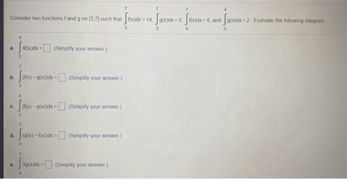 Solved Consider two functions f and g on [37] such that | Chegg.com
