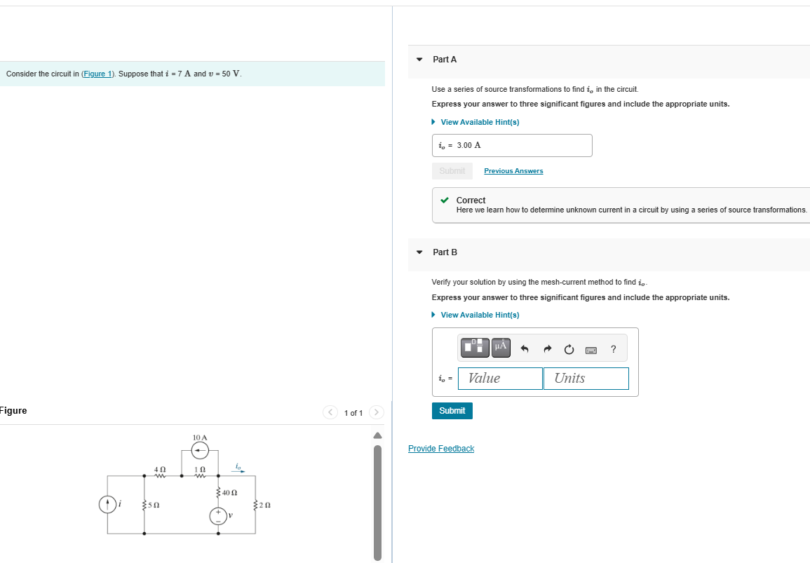 Solved Consider the circuit in (Figure 1). ﻿Suppose that \( | Chegg.com