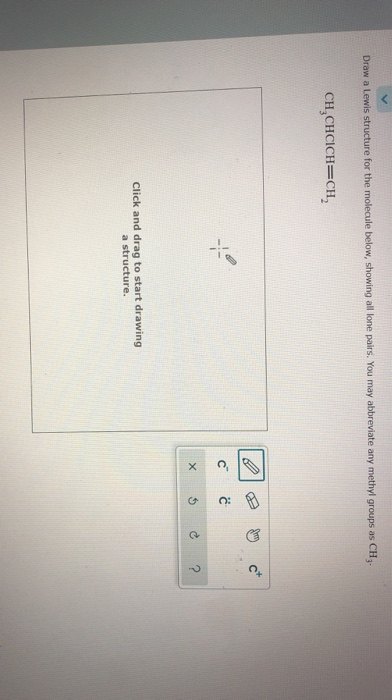 Solved Draw a Lewis structure for the molecule below, | Chegg.com