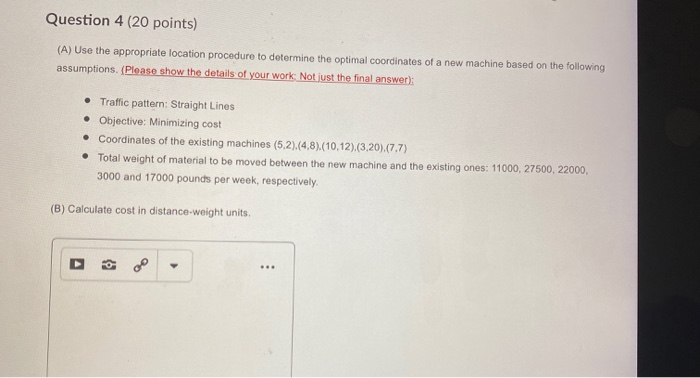 Solved Question 4 (20 points) (A) Use the appropriate | Chegg.com