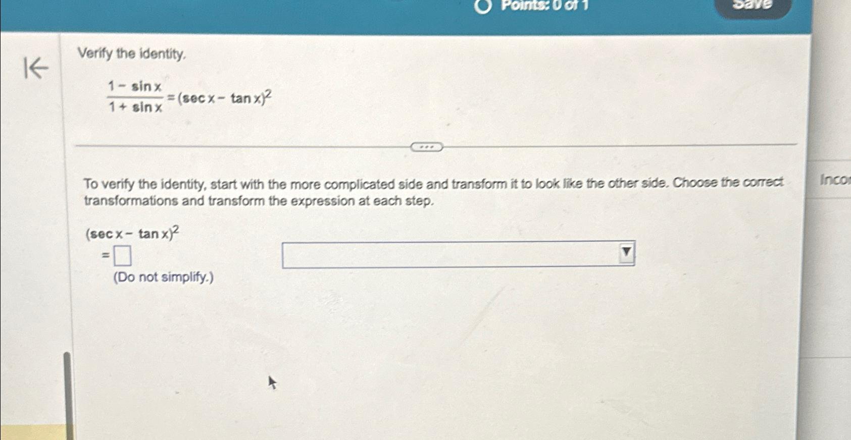 Solved Verify the | Chegg.com