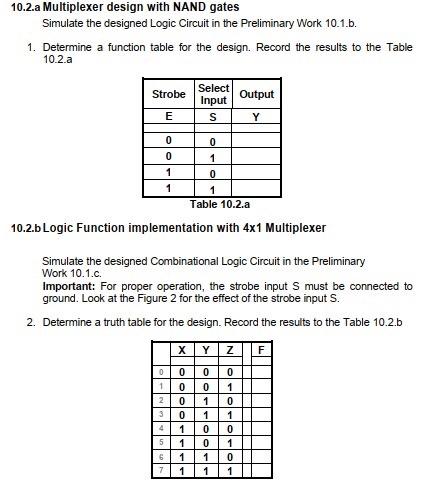 Solved 10.1.a Multiplexer design with AND, OR and INVERTER | Chegg.com