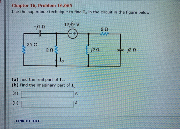 Supernode Question Solved Chapter 16, Problem 16.065 Use the supernode | Chegg.com