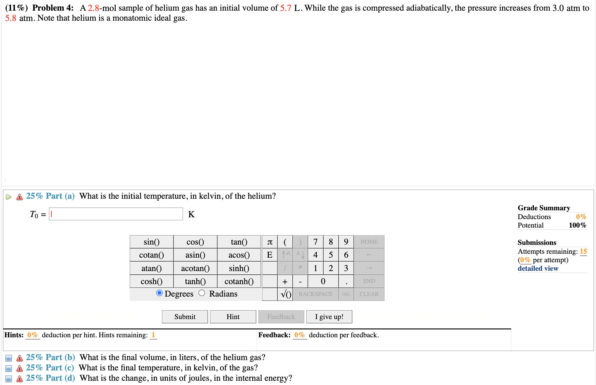 Solved Please answer all parts | Chegg.com
