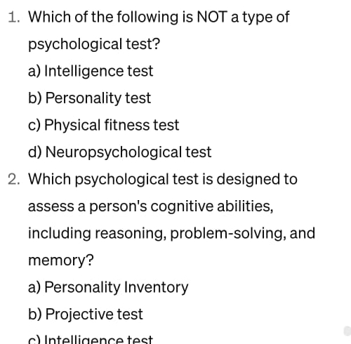 Types of Fitness Tests –