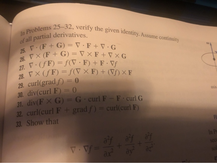 Solved 32 Verify The Given Identity Assume Continuity I Chegg Com