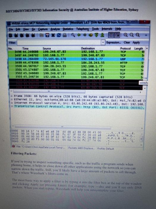 Solved Questions 1. What is packet sniffer? 2. How to sniff