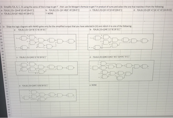 Solved M N 0 8 Given The Following Boolean Function In S Chegg Com