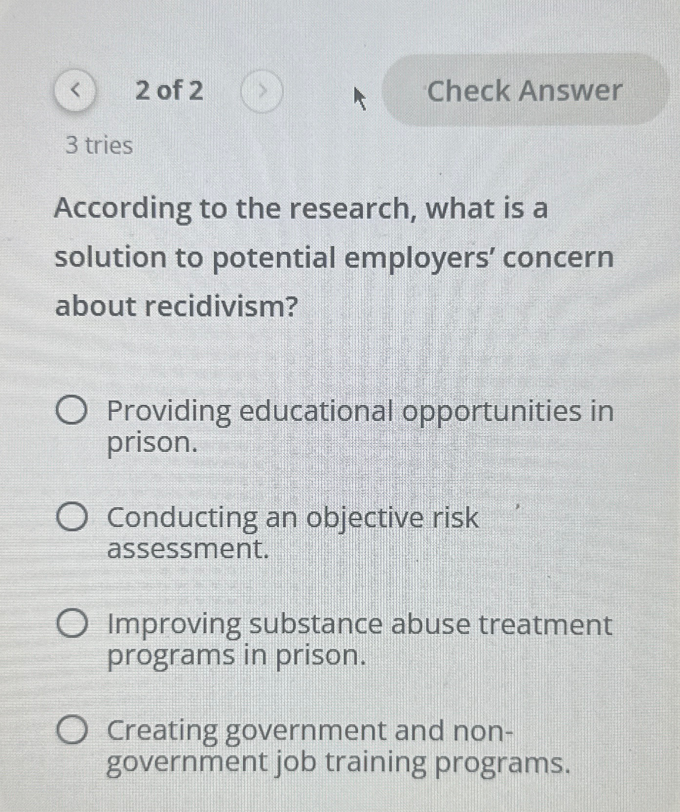 Solved According to the research, what is a solution to | Chegg.com