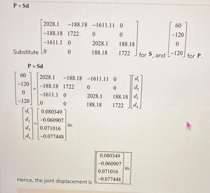 Solved how they get the "d" values can you show me step by | Chegg.com