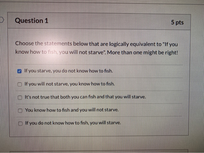 Solved Question 1 5 pts Choose the statements below that are | Chegg.com